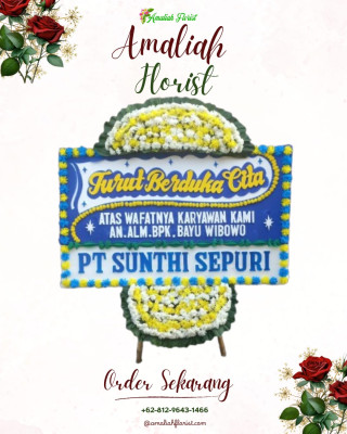 Papan Bunga Duka di Holuon